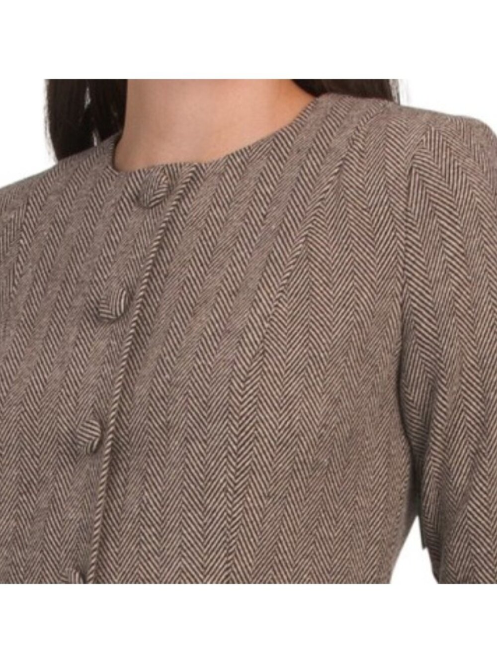 ALEXIA ADMOR Long Sleeve Drop Waist Pleated Mini Dress - Picture 3 of 4